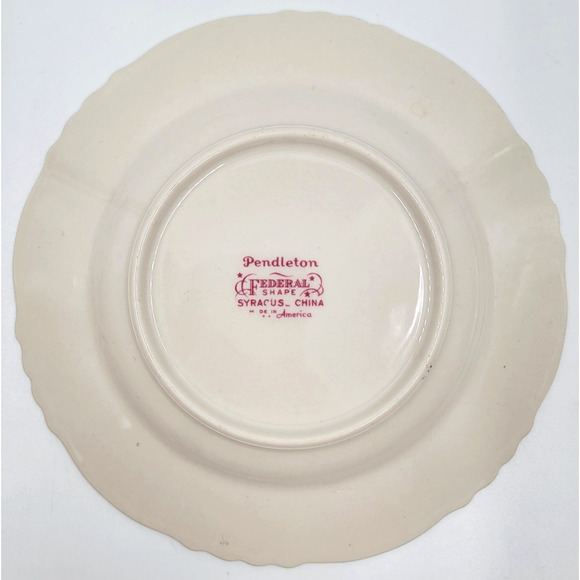 Syracuse Pendleton Federal Shape China Bread & Butter Plates 6 3/8" 1949-1966 - Picture 4 of 4